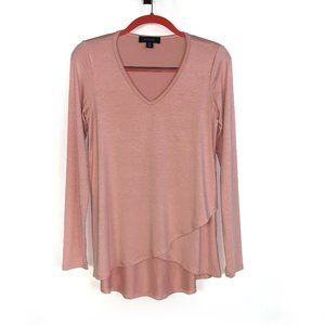 Karen Kane Peachy Mauve Long Sleeve Top - XS